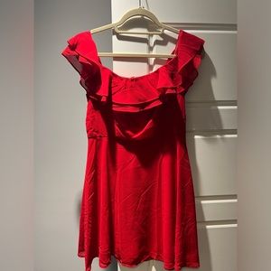 Off the shoulder cocktail dress